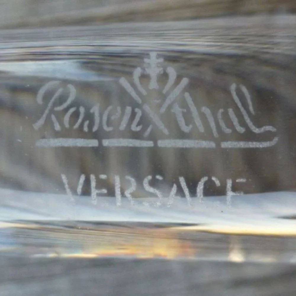 VERSACE ROSENTHAL MEDUSA Wine Stop Amber Crystal NEW